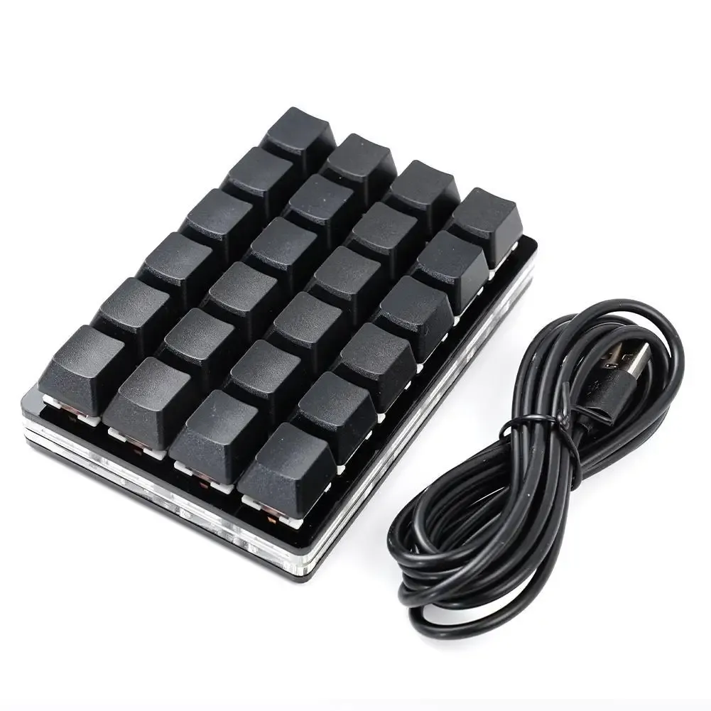 Mini clavier mécanique personnalisable USB, 2/4/6/7/8/9/12/16/24 touches, clavier de jeu, dispositif Sayo, raccourcis programmables, nouveau 6