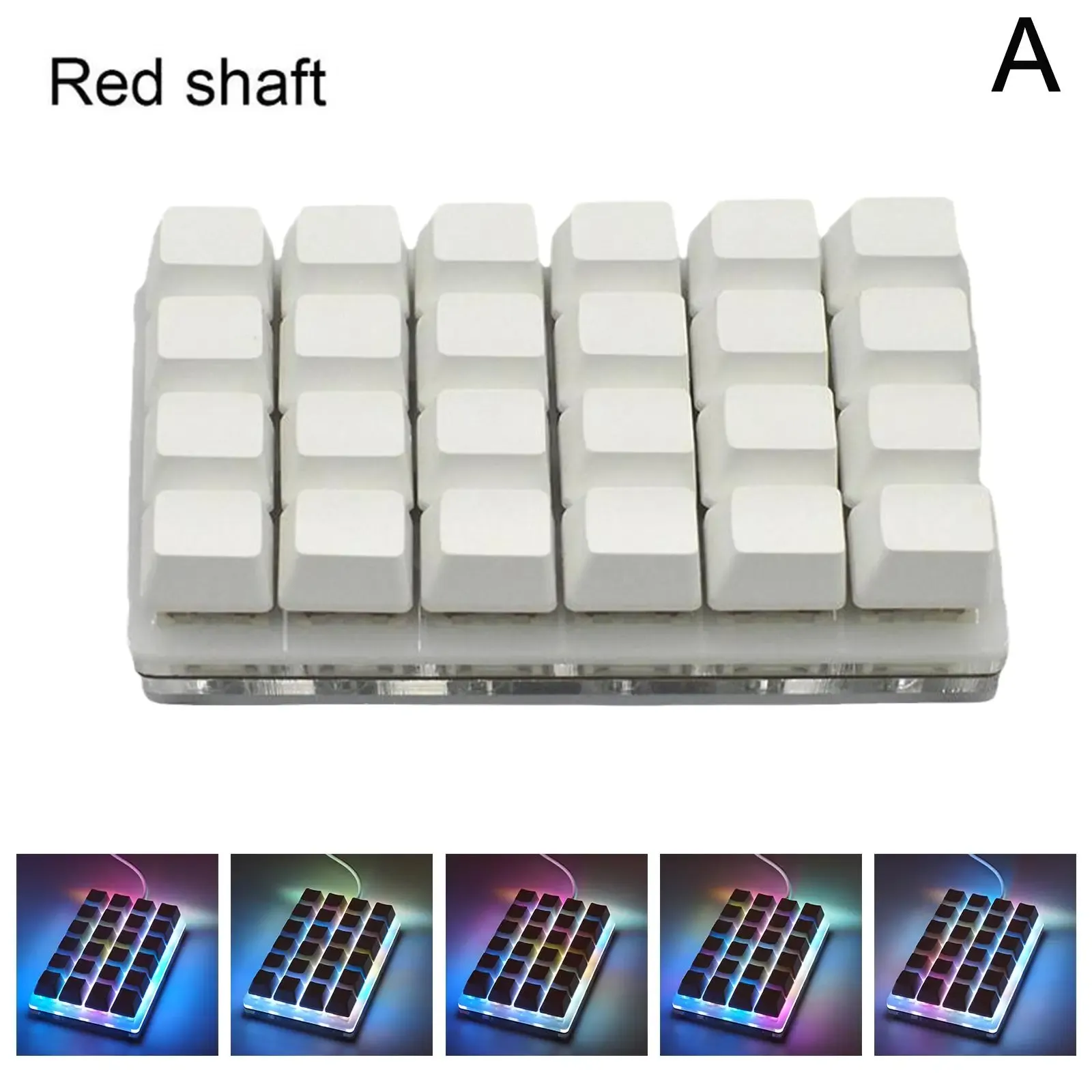 Mini clavier mécanique personnalisable USB, 2/4/6/7/8/9/12/16/24 touches, clavier de jeu, dispositif Sayo, raccourcis programmables, nouveau 11