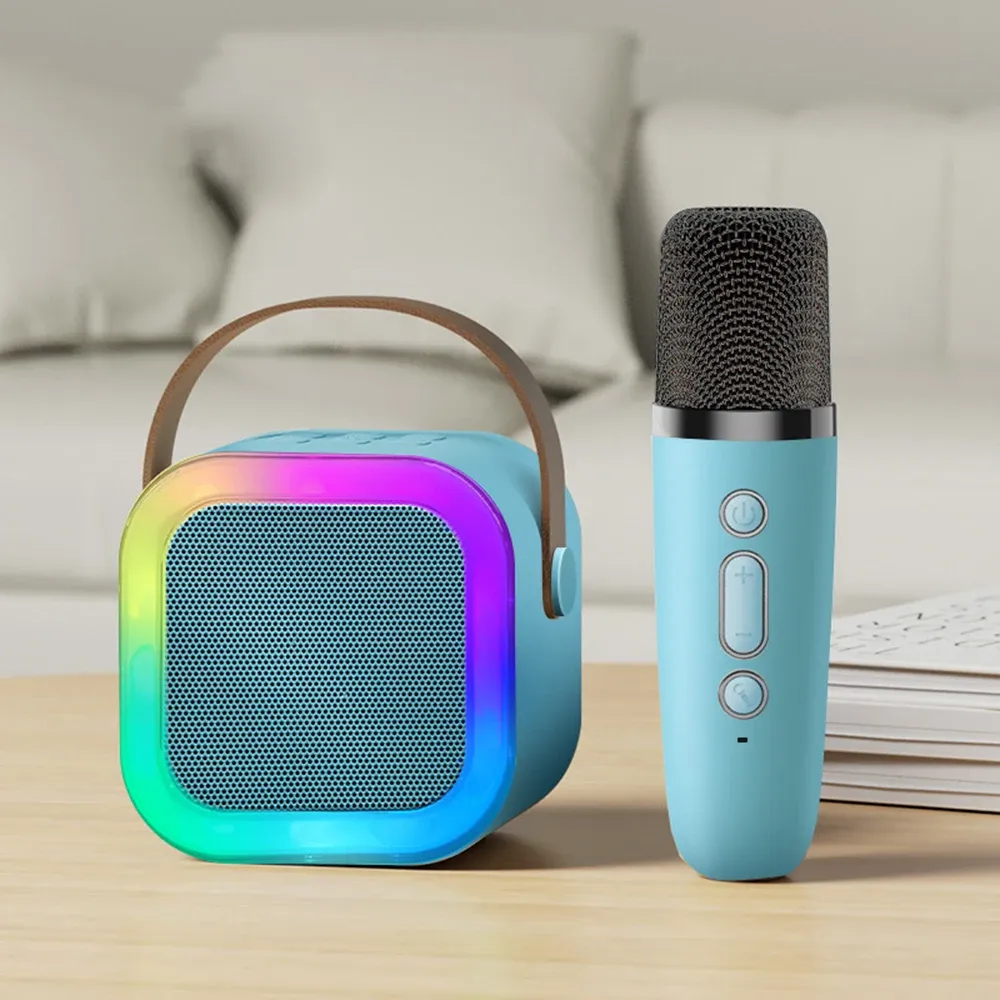 Microphone karaoké sans fil KTV haut de gamme avec haut-parleur colonne Bluetooth 5