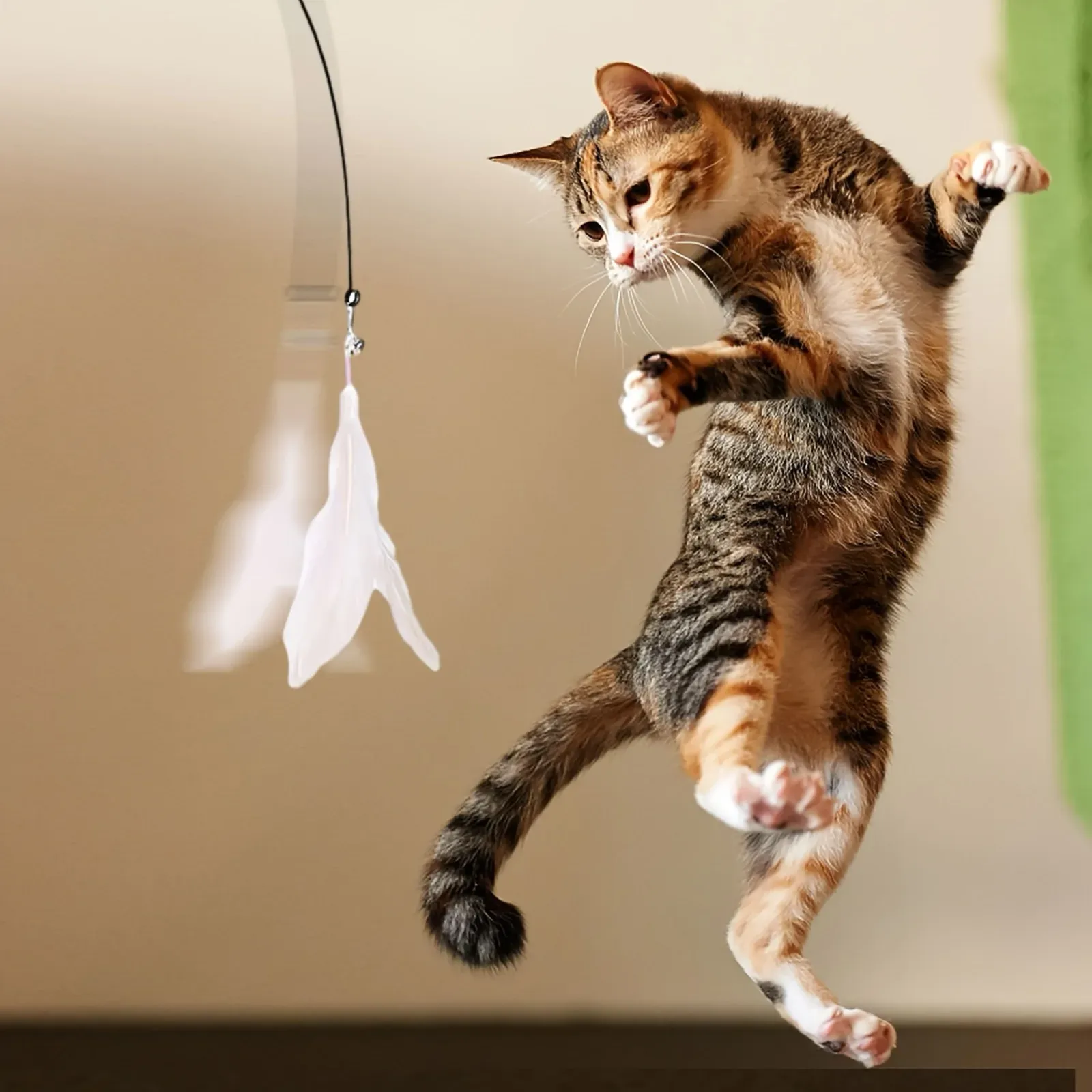 Jouet pour chat en situation de jeu