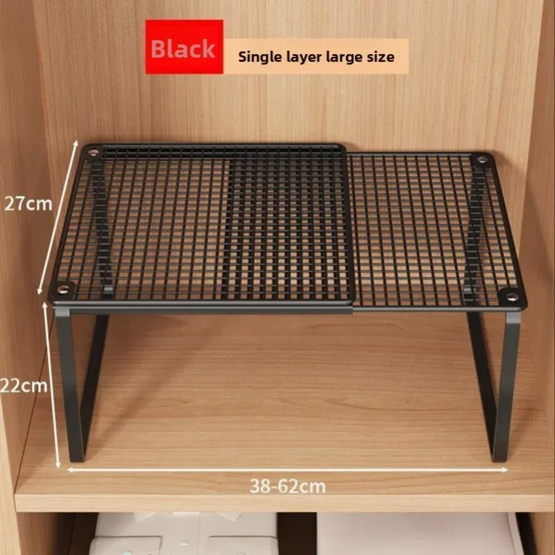 Étagère de rangement réglable pour placard avec séparateur à chaussures 5
