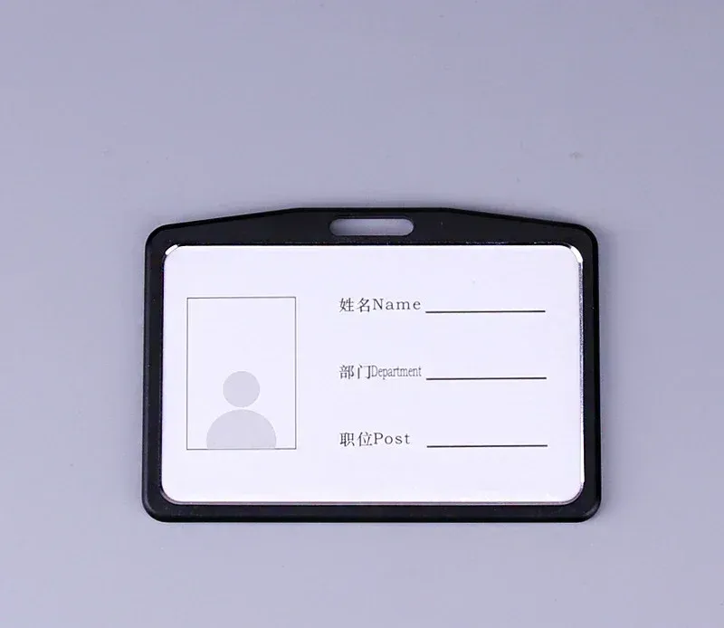 Porte-badge rétractable avec pince et porte-clés pour carte d'identité et étiquette de nom 11