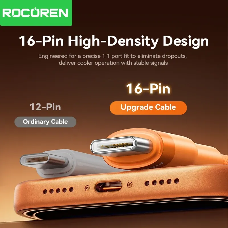 Câble de charge rapide Rocoren 240 W USB-C vers USB, compatible PD 3.1, pour iPhone, MacBook et iPad 2