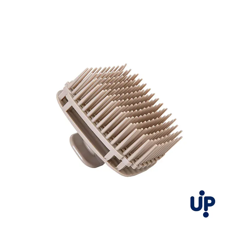 Brosse à shampooing en silicone, finition