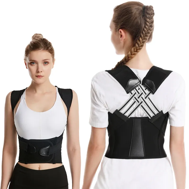 Ceinture correctrice de posture pour adultes, sangle de correction du dos respirante pour femmes et hommes, support lombaire, outil de correction de la posture assise, nouvelle collection