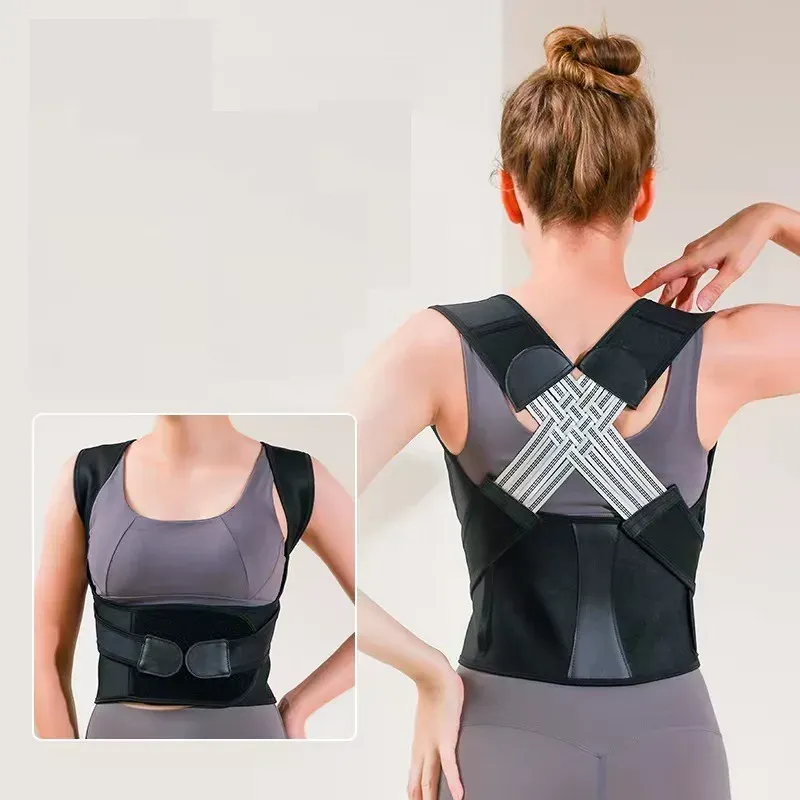 Ceinture correctrice de posture pour adultes, sangle de correction du dos respirante pour femmes et hommes, support lombaire, outil de correction de la posture assise, nouvelle collection 8