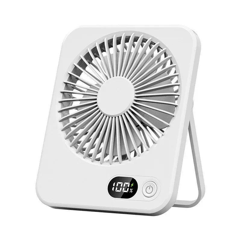 Mini ventilateur de bureau pliable USB avec batterie externe, ventilateur multifonction pour le sport et l'été 9