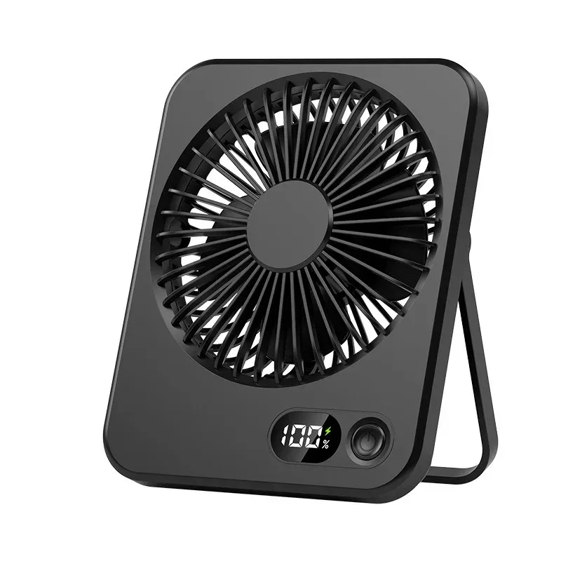 Mini ventilateur de bureau pliable USB avec batterie externe, ventilateur multifonction pour le sport et l'été 7