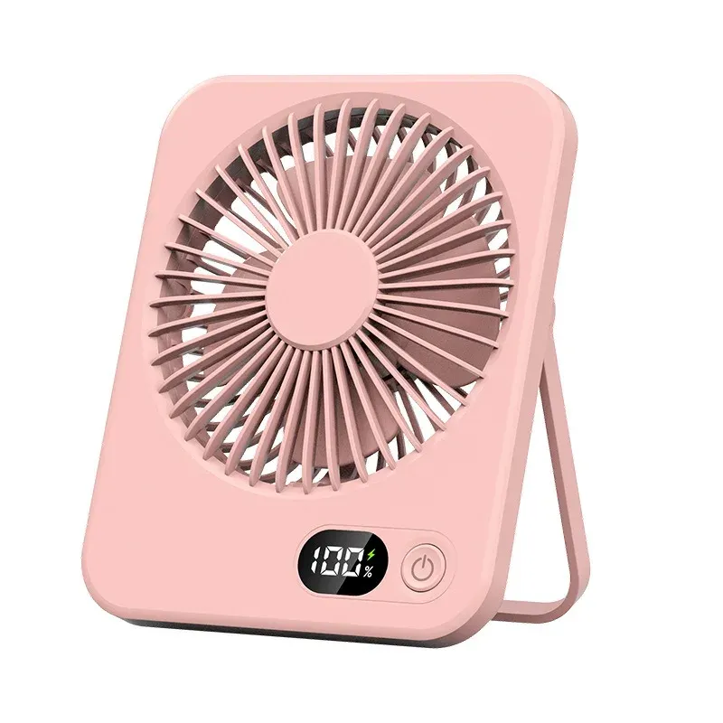 Mini ventilateur de bureau pliable USB avec batterie externe, ventilateur multifonction pour le sport et l'été 8