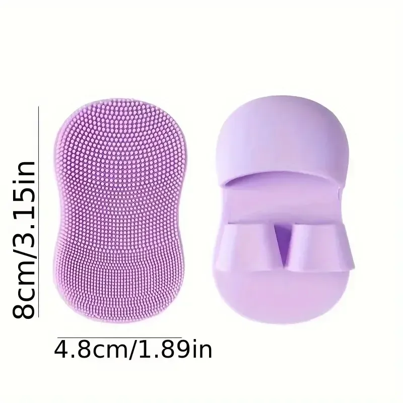Brosse à récurer le visage en silicone, présentation finale