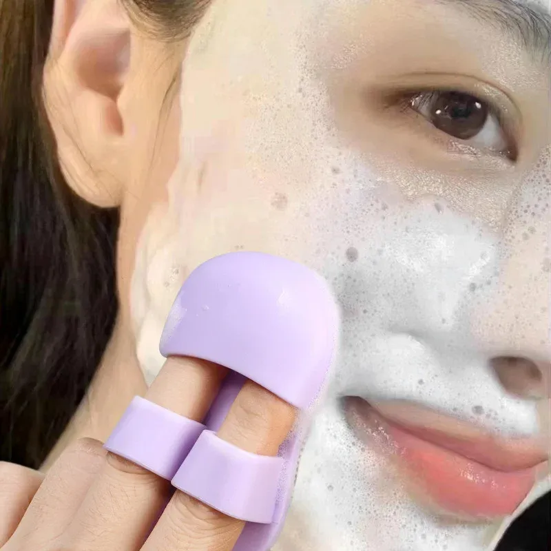 Brosse à récurer le visage en silicone, détail du design