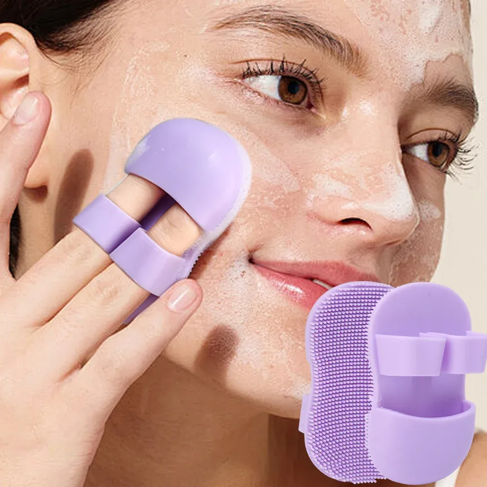 Brosse à récurer le visage en silicone, vue d'ensemble