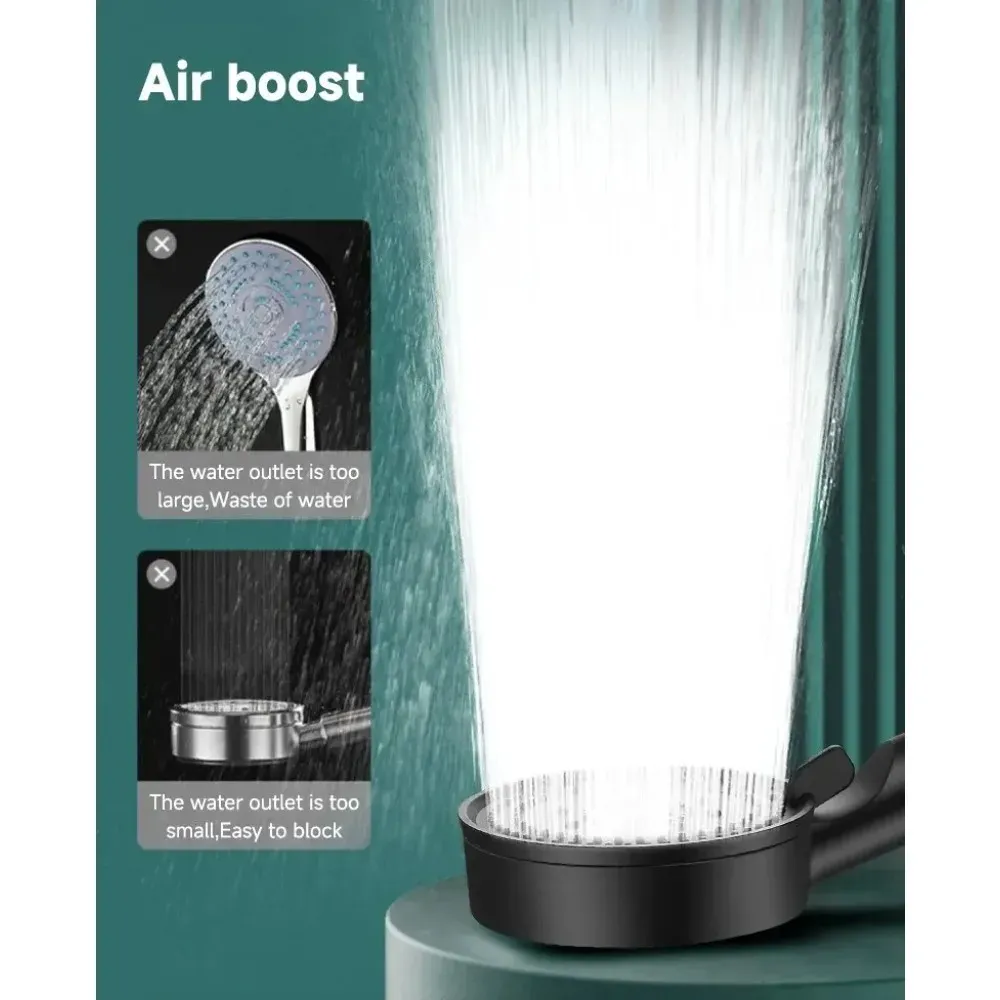 Pommeau de douche haute pression, mise en situation