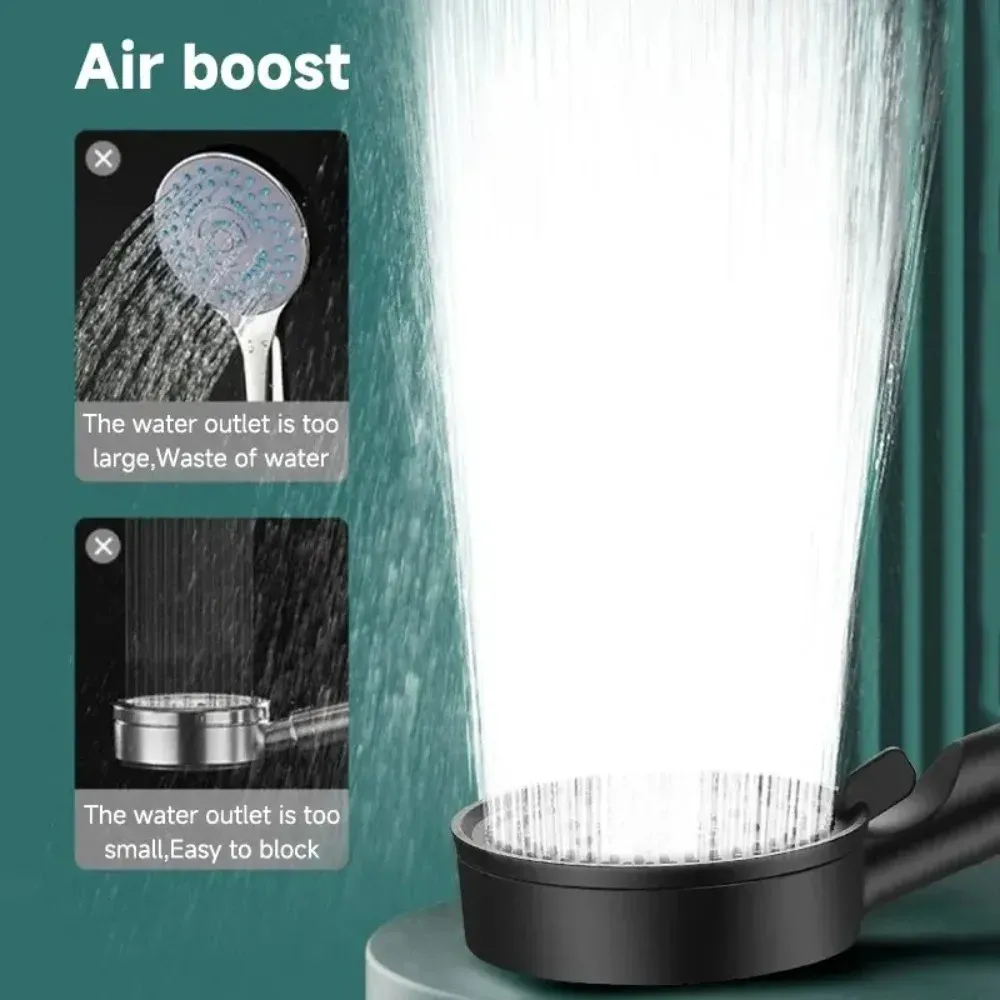 Pommeau de douche haute pression, détail du design