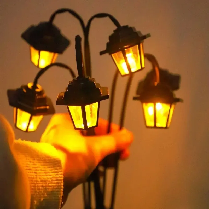 Lanterne solaire rétro à 6 LED pour jardin et cour 3