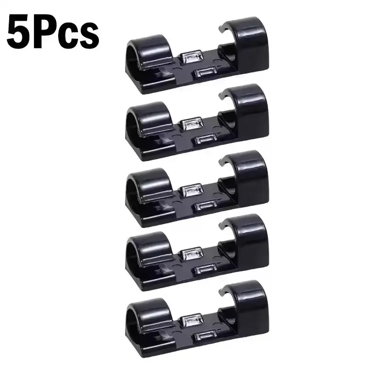 Clips organisateurs de câbles, supports de fil de chute, gestion des câbles, gestionnaire de câbles auto-adhésif, enrouleur de fil à pince fixe pour maison, bureau et voiture 7