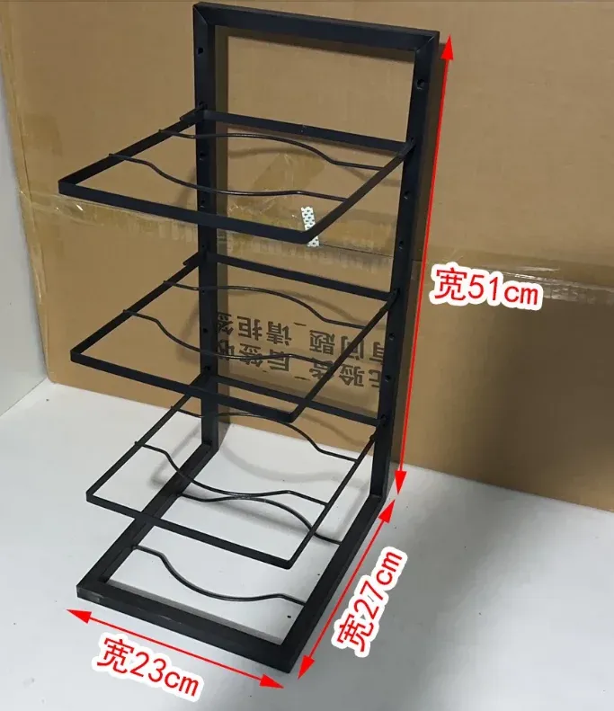 Organisateur réglable pour casseroles et poêles en acier au carbone, étagère multi-niveaux pour armoire de cuisine 7