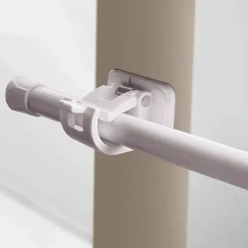Supports réglables pour tringle à rideau, lot de 4, 6 ou 24, à fixation autoadhésive sans perçage 2