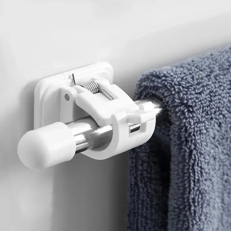 Supports réglables pour tringle à rideau, lot de 4, 6 ou 24, à fixation autoadhésive sans perçage 6