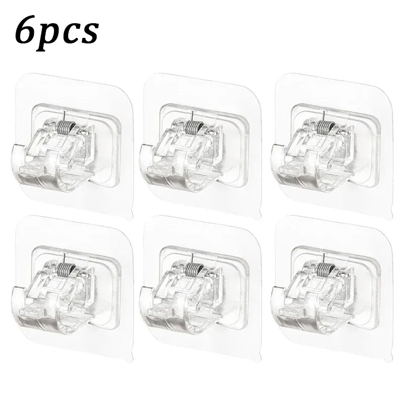 Supports réglables pour tringle à rideau, lot de 4, 6 ou 24, à fixation autoadhésive sans perçage 7