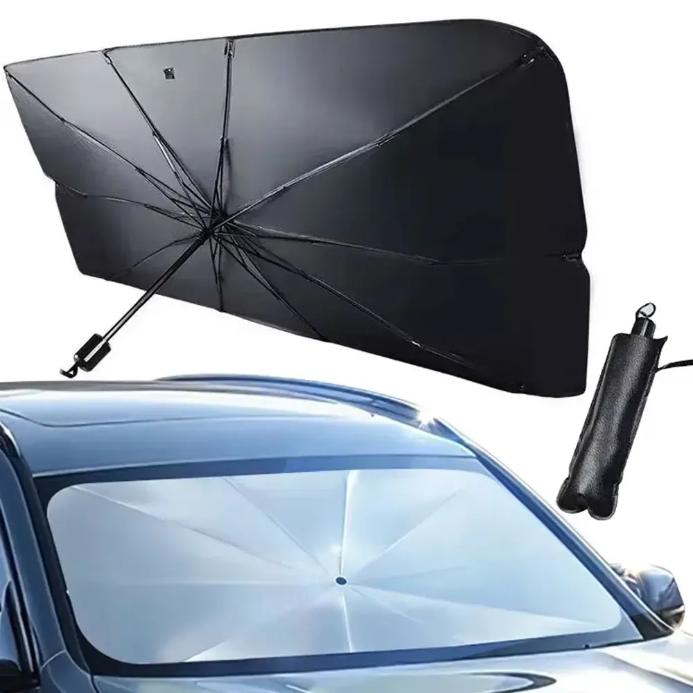 Pare-soleil portable et pliable pour pare-brise de voiture, protection UV haute performance