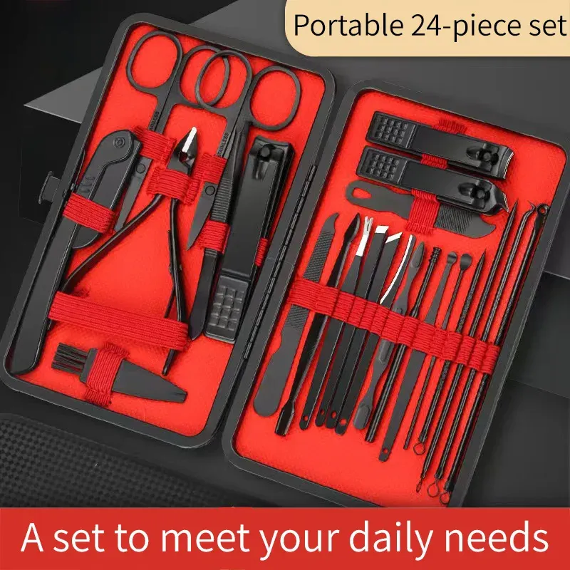 Ensemble d'outils de beauté pour manucure et pédicure, avec coupe-ongles et cure-oreilles 4