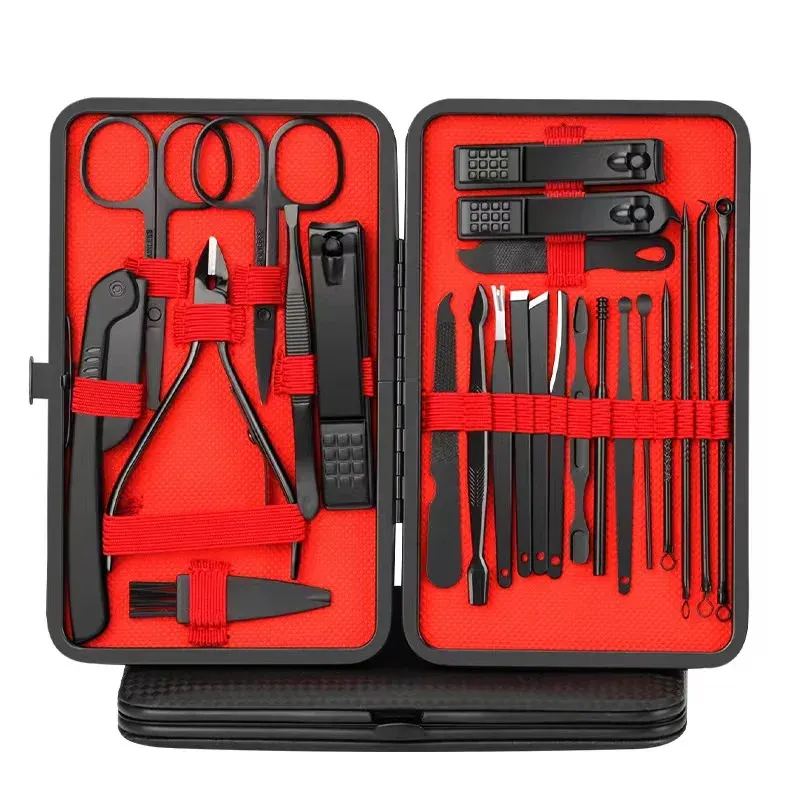 Ensemble d'outils de beauté pour manucure et pédicure, avec coupe-ongles et cure-oreilles 5