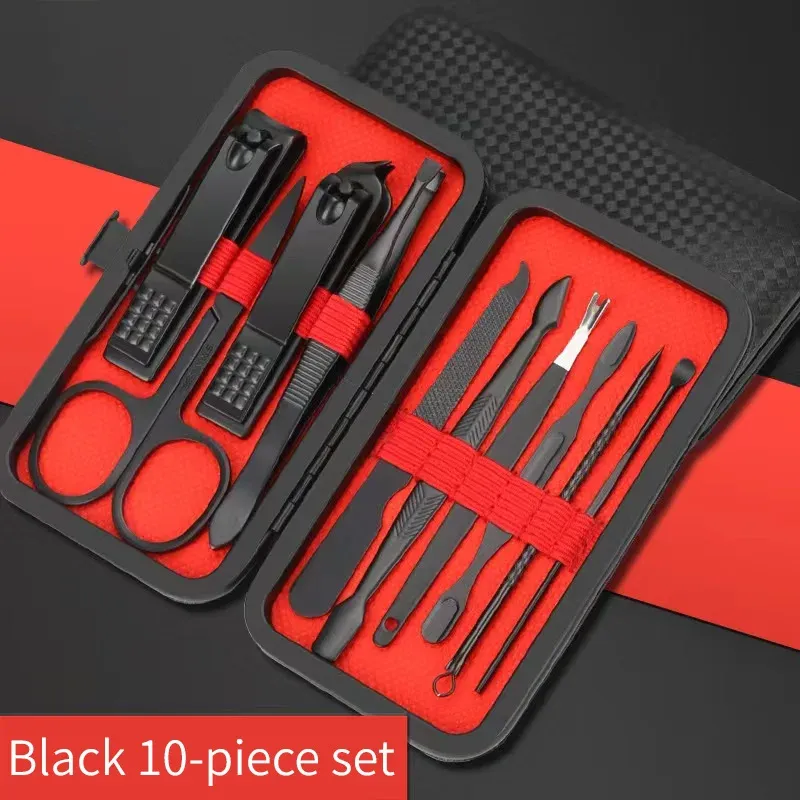 Ensemble d'outils de beauté pour manucure et pédicure, avec coupe-ongles et cure-oreilles 7