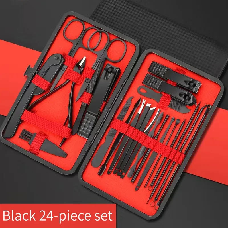 Ensemble d'outils de beauté pour manucure et pédicure, avec coupe-ongles et cure-oreilles 8
