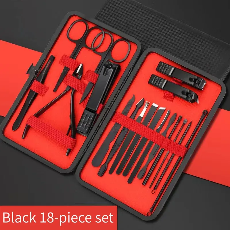 Ensemble d'outils de beauté pour manucure et pédicure, avec coupe-ongles et cure-oreilles 9
