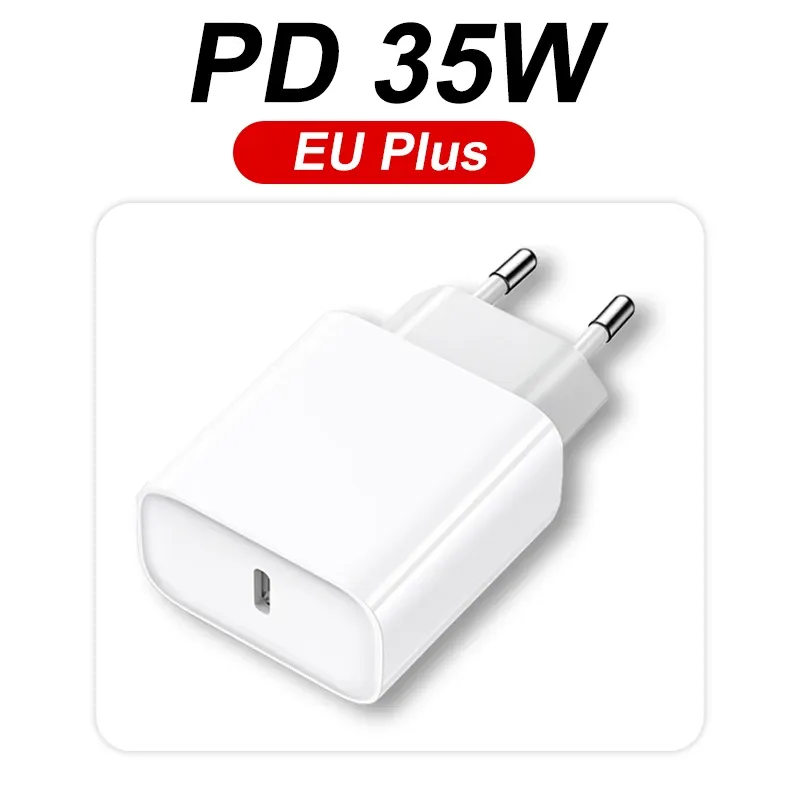 Chargeur rapide USB-C 35 W Power Delivery pour iPhone 16, 15, 14 Pro Max, Samsung, Xiaomi, Huawei et POCO 8