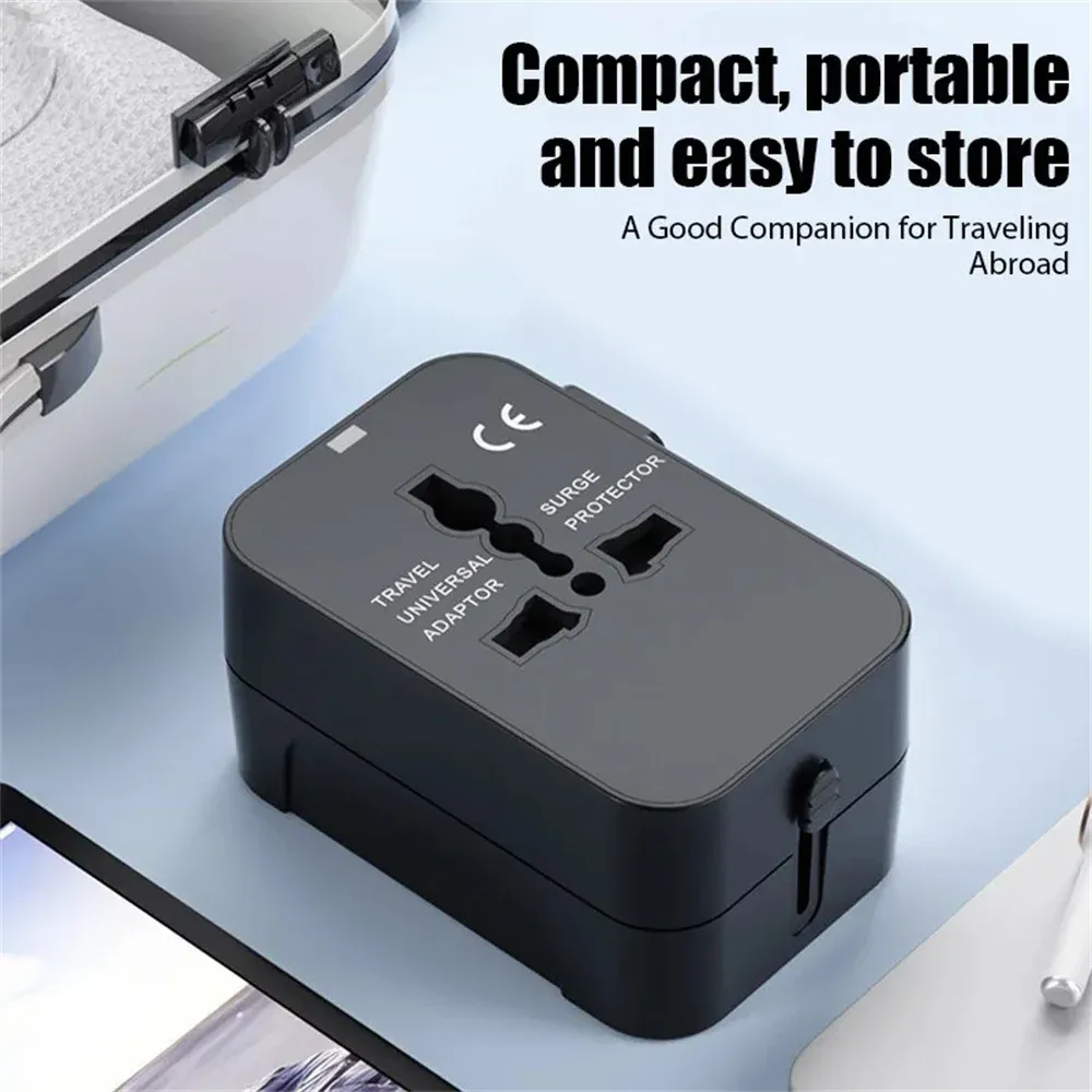 Adaptateur de voyage universel, en situation