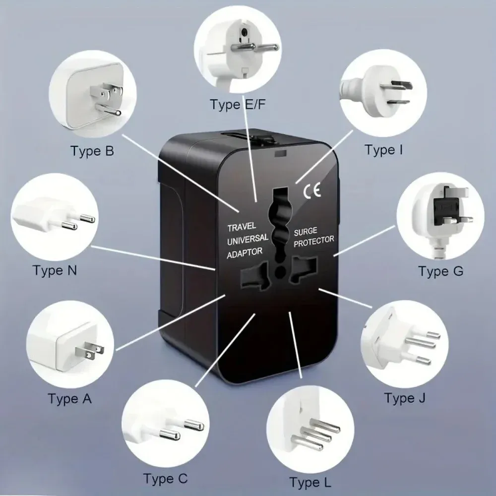 Adaptateur de voyage universel, en situation