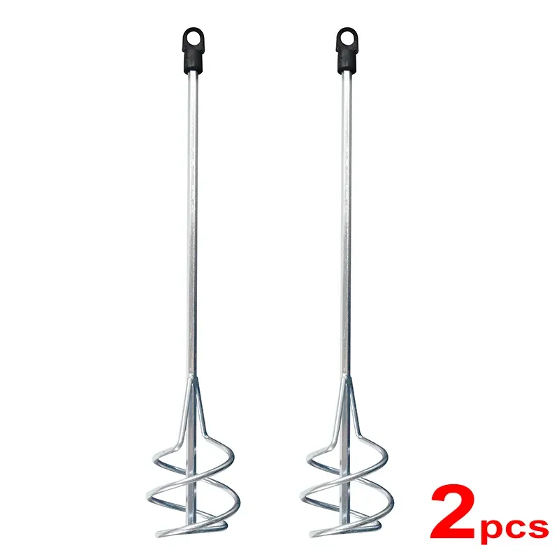 Lot de 2 mélangeurs à peinture à filetage hexagonal, 80 x 400 mm, pour adhésifs, ciment, béton et colle 5