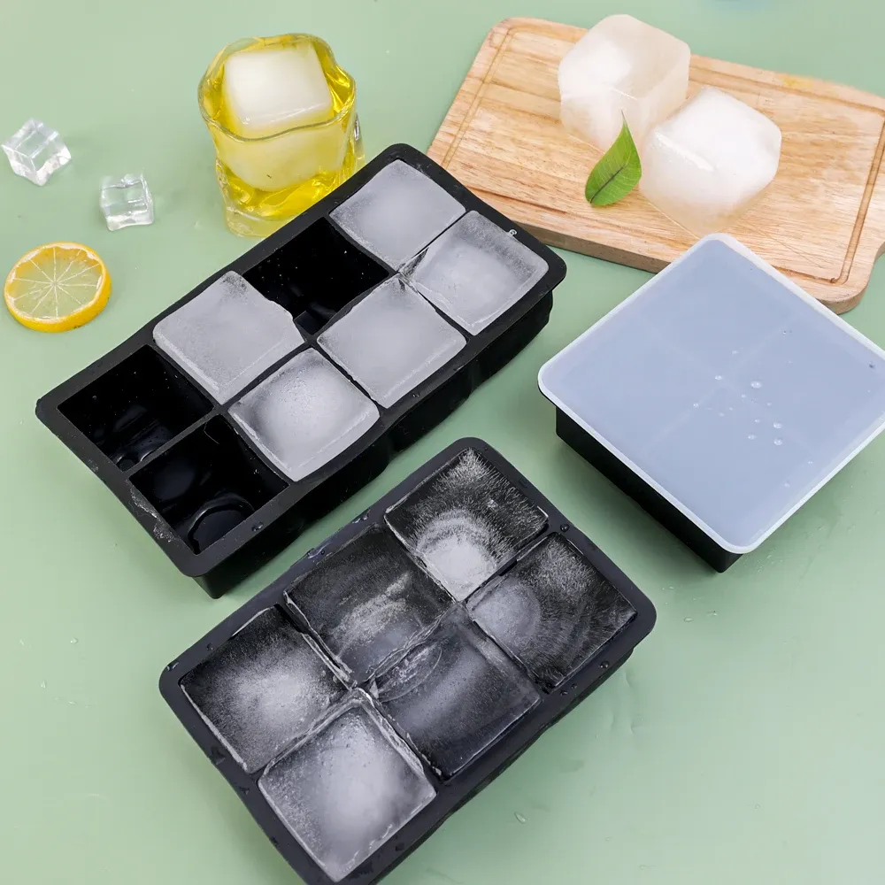 Moule à glaçons carré en silicone, finition