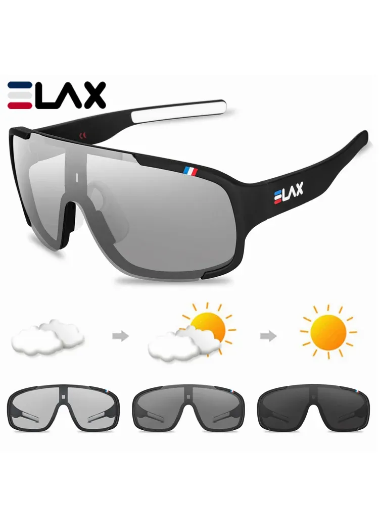 Lunettes de cyclisme polarisées ELAX, vue de face