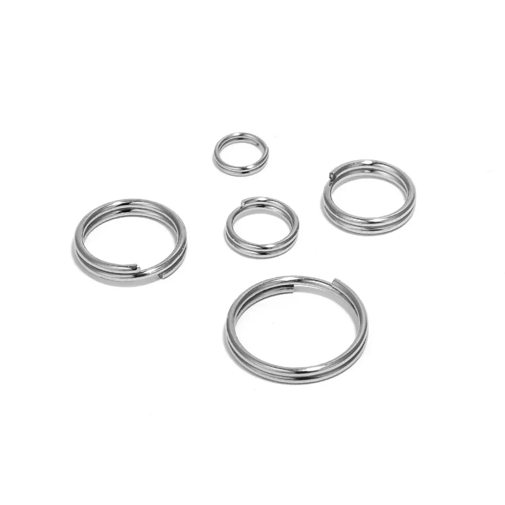 Anneaux Ouverts en Acier Inoxydable à Double Boucle, Anneaux Fendus pour Bijoux DIY, 6/8/10/12/15 mm, Lot de 100 Pièces, JOConnectors 4