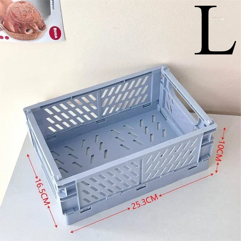 Paniers de rangement pliables en 6 coloris, organisateur de bureau pour étudiants et papeterie 12