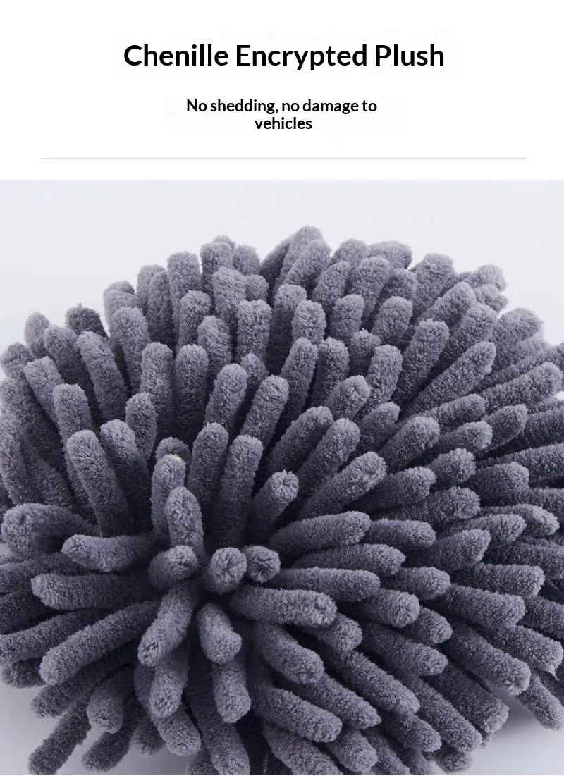 Lavage de voiture avec serpillère à manche extensible