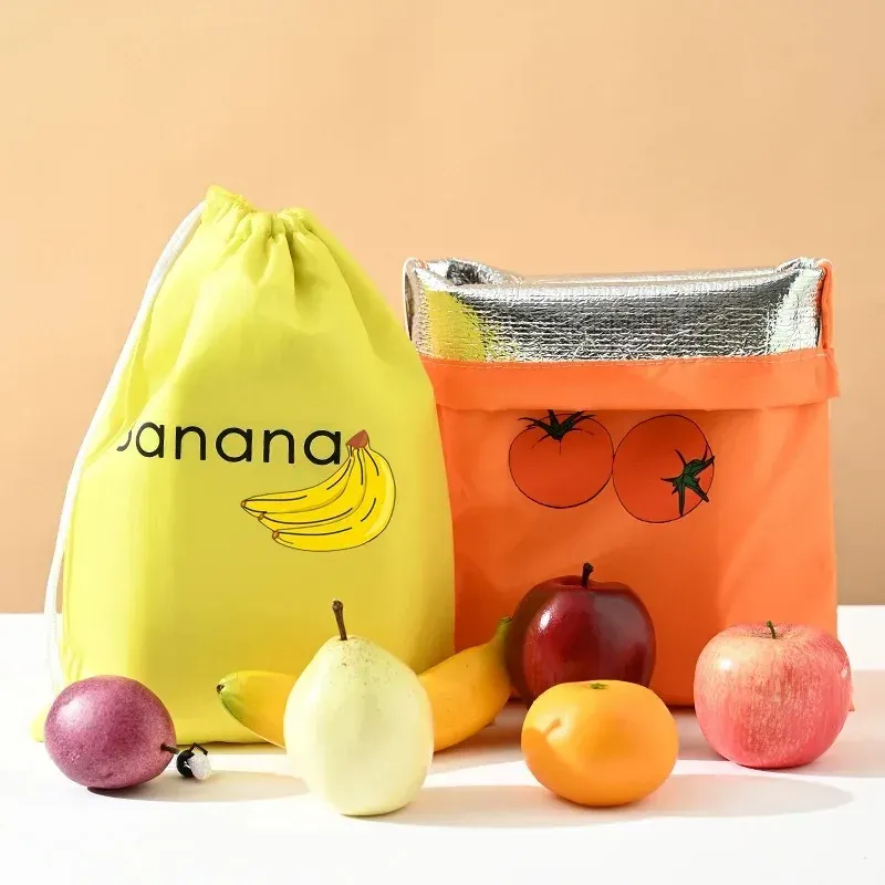 Sacs réutilisables à cordon pour fruits et légumes : rangement écologique pour aliments frais et organisation du réfrigérateur 3