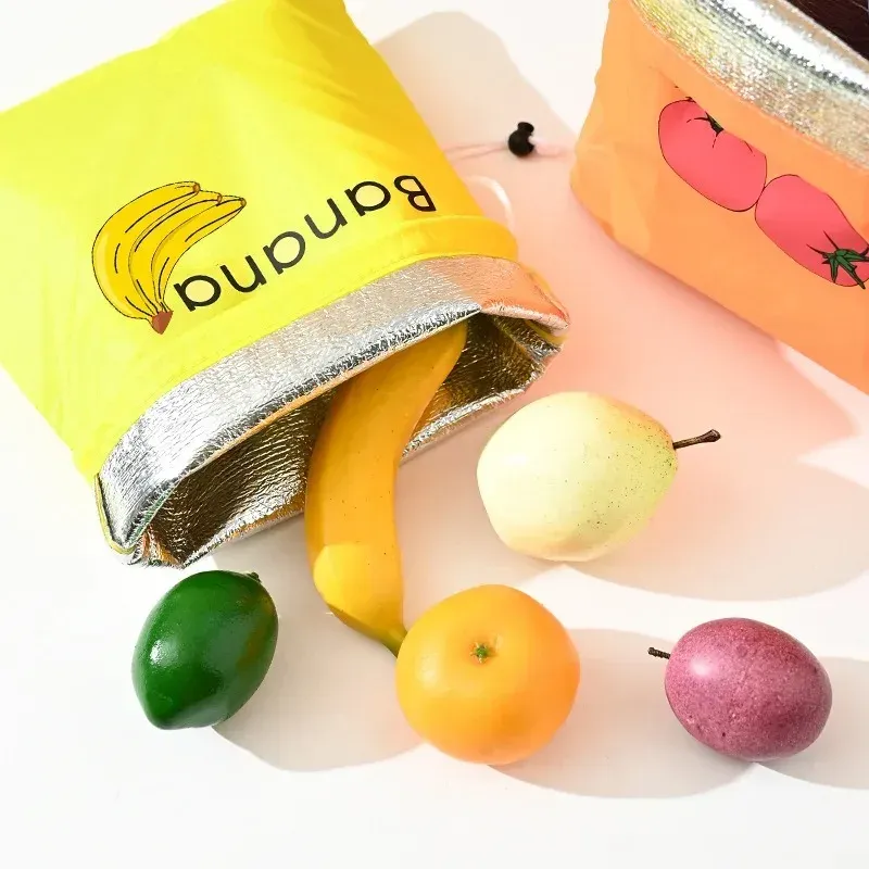 Sacs réutilisables à cordon pour fruits et légumes : rangement écologique pour aliments frais et organisation du réfrigérateur 4