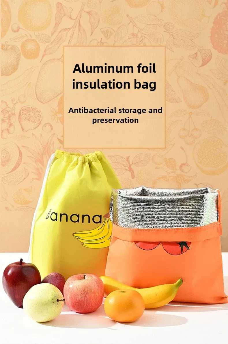 Sac réutilisable à cordon pour fruits et légumes