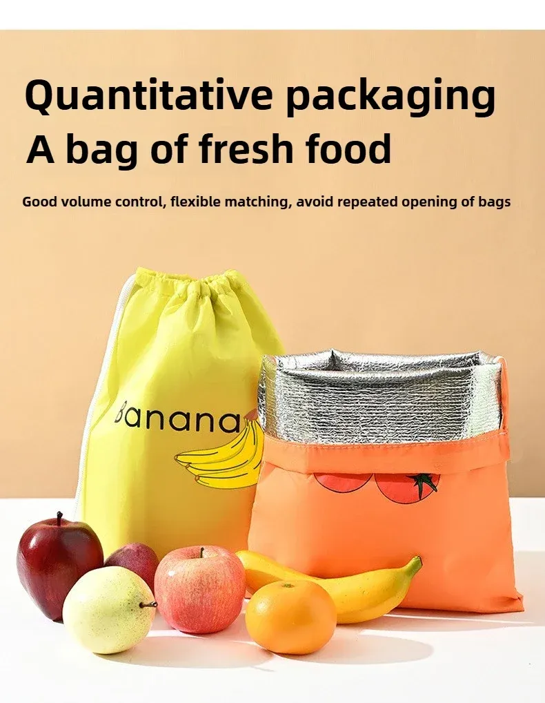 Sac réutilisable à cordon pour fruits et légumes