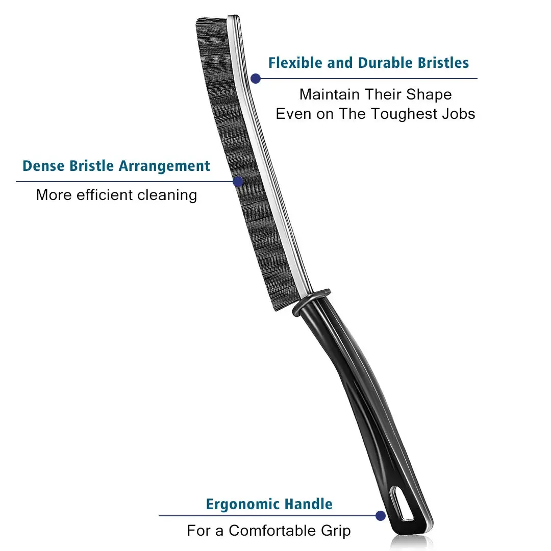 Brosse multifonction de nettoyage des interstices pour cuisine, salle de bains et WC, idéale pour les fentes, rainures de fenêtre et joints 3