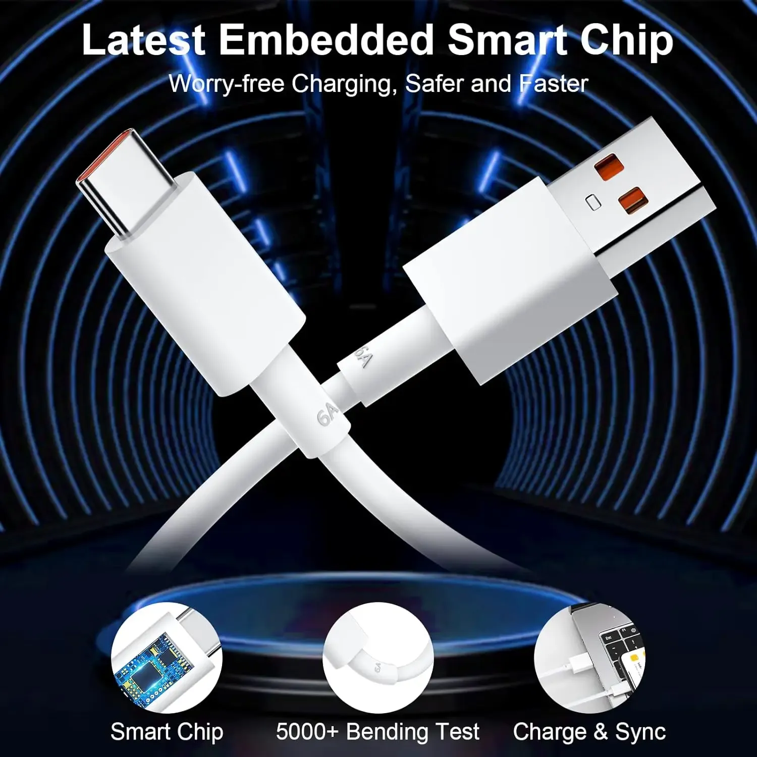 Connexion du câble à un smartphone