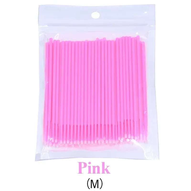 Brosse de nettoyage pour cils, lot de 500 ou 1000 pièces, outil de maquillage coloré, brosse en cristal micro pour cils 2