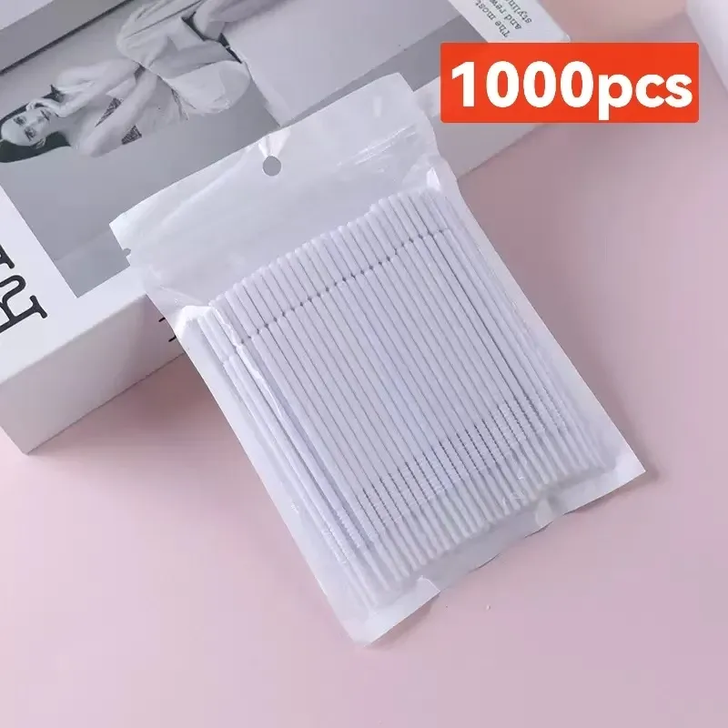 Brosse de nettoyage pour cils, lot de 500 ou 1000 pièces, outil de maquillage coloré, brosse en cristal micro pour cils 8