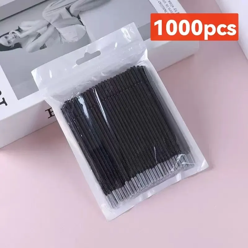 Brosse de nettoyage pour cils, lot de 500 ou 1000 pièces, outil de maquillage coloré, brosse en cristal micro pour cils 9