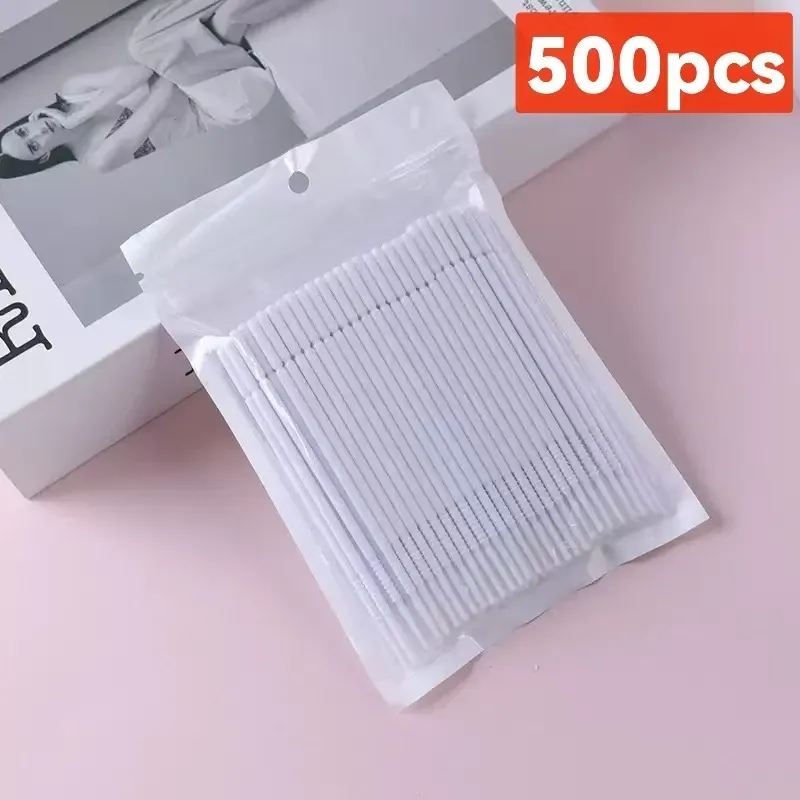 Brosse de nettoyage pour cils, lot de 500 ou 1000 pièces, outil de maquillage coloré, brosse en cristal micro pour cils 11