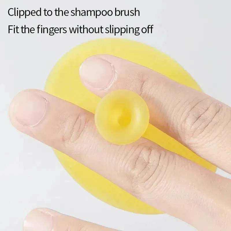 Brosse de massage en silicone pour bébé et enfant, lot de 3, pour le bain, le shampooing et le massage, pour garçons et filles 4